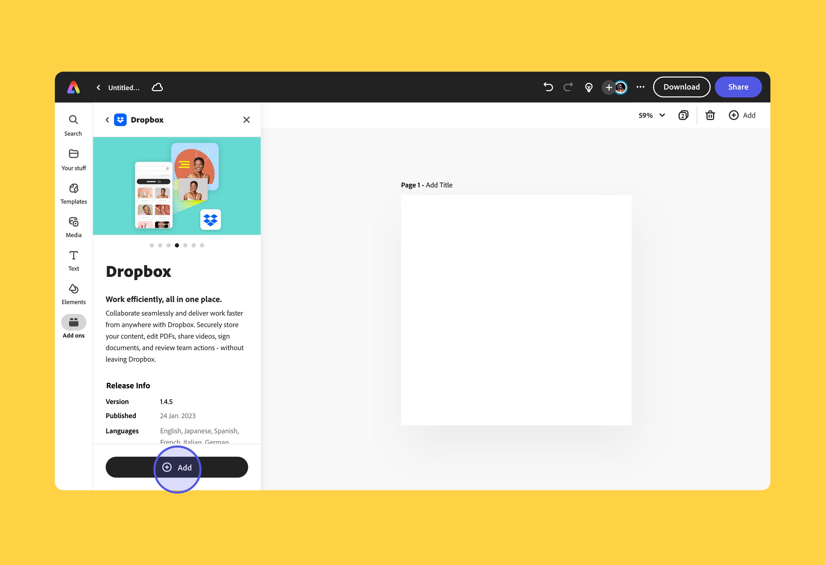 Adobe Express Add-ons platform - 2